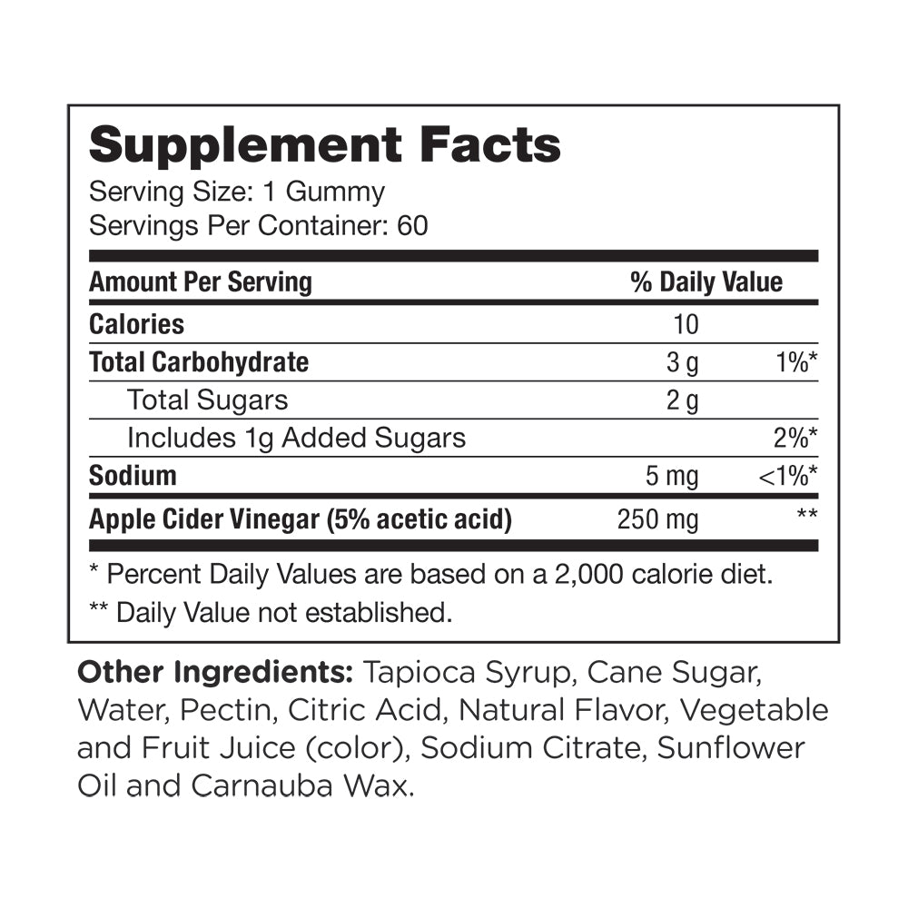 Apple Cider Vinegar Gummies Pineapple