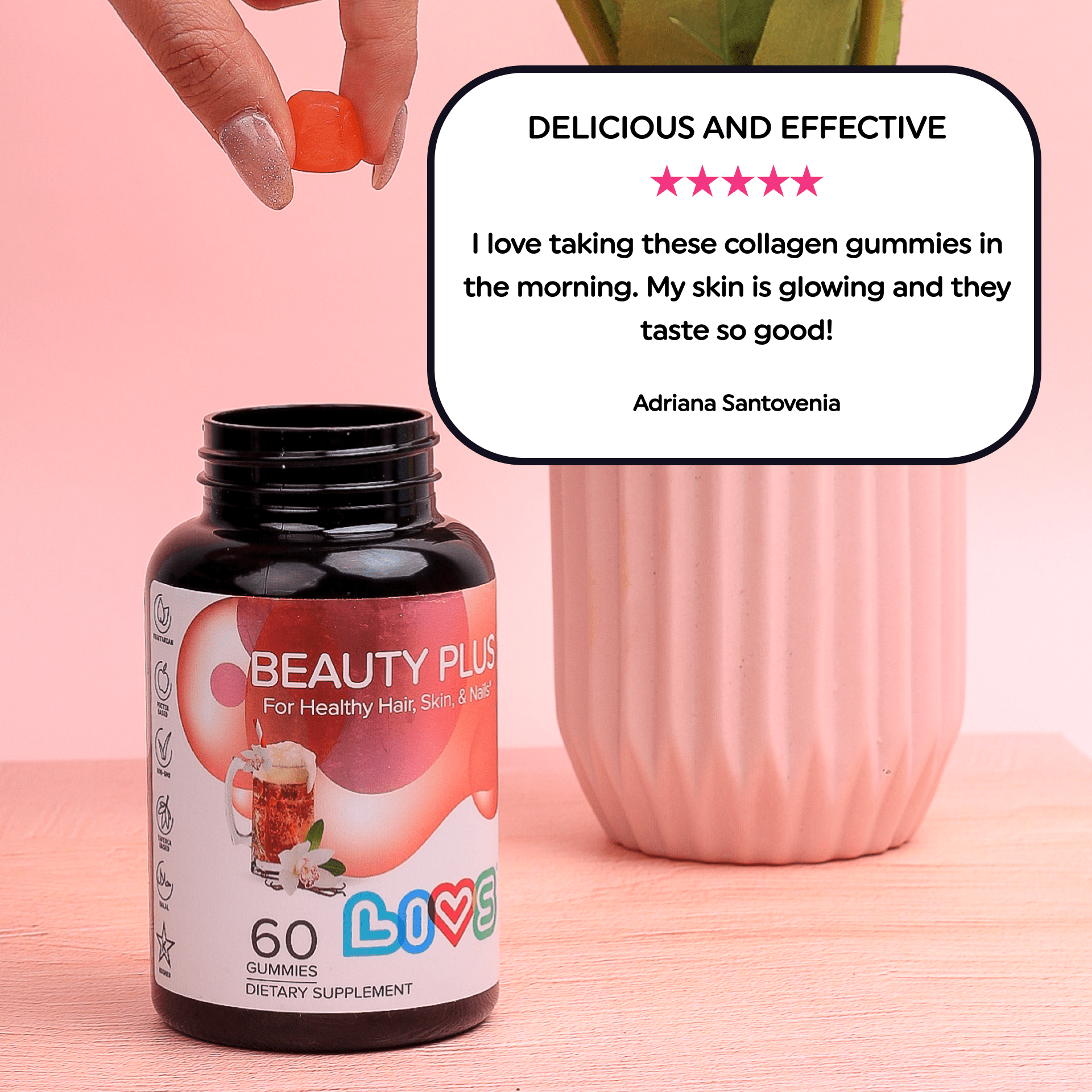 Beauty Plus Gummies (hair, skin, & nails)