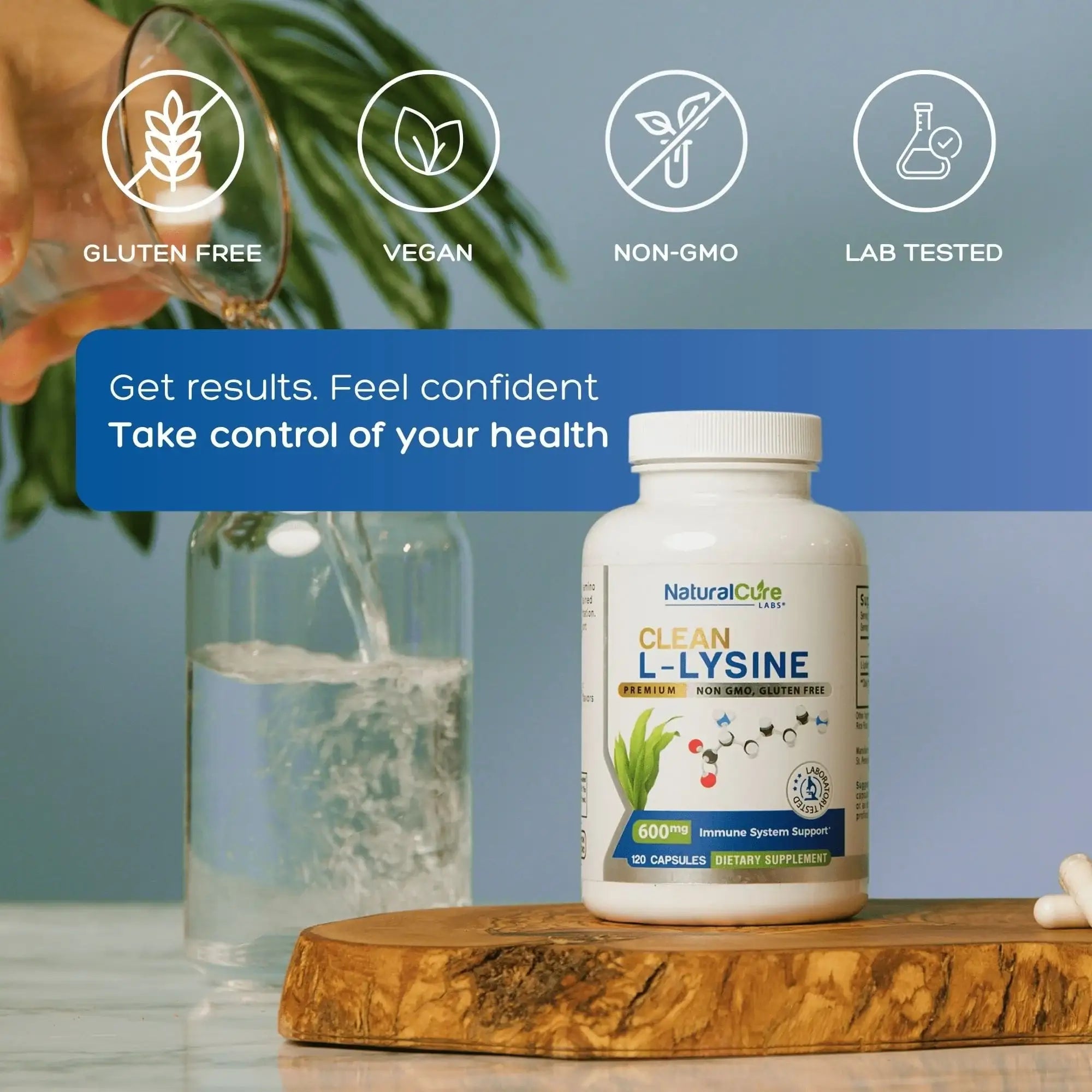 Clean L-Lysine & Extra Strength Monolaurin 800mg