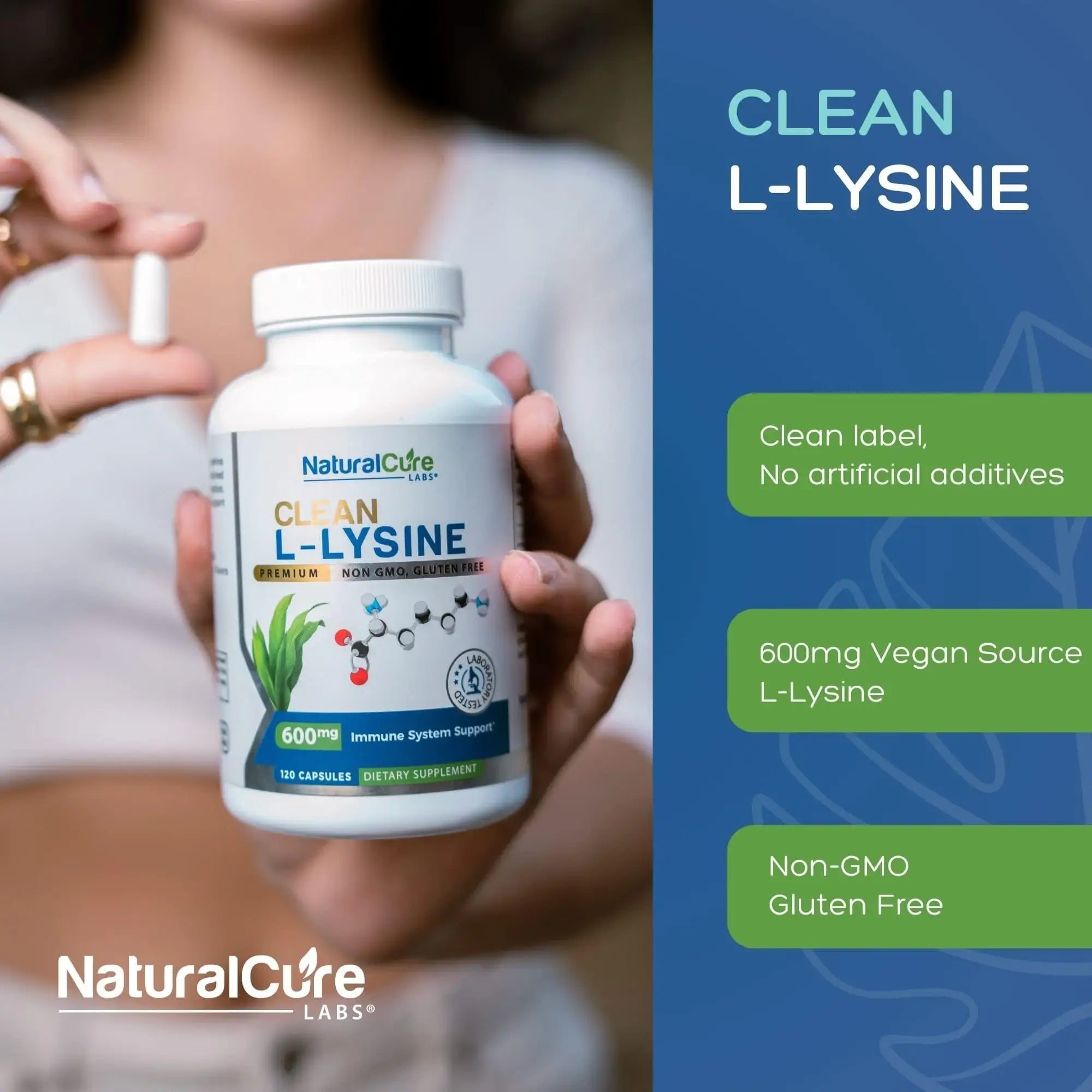 Clean L-Lysine 600mg