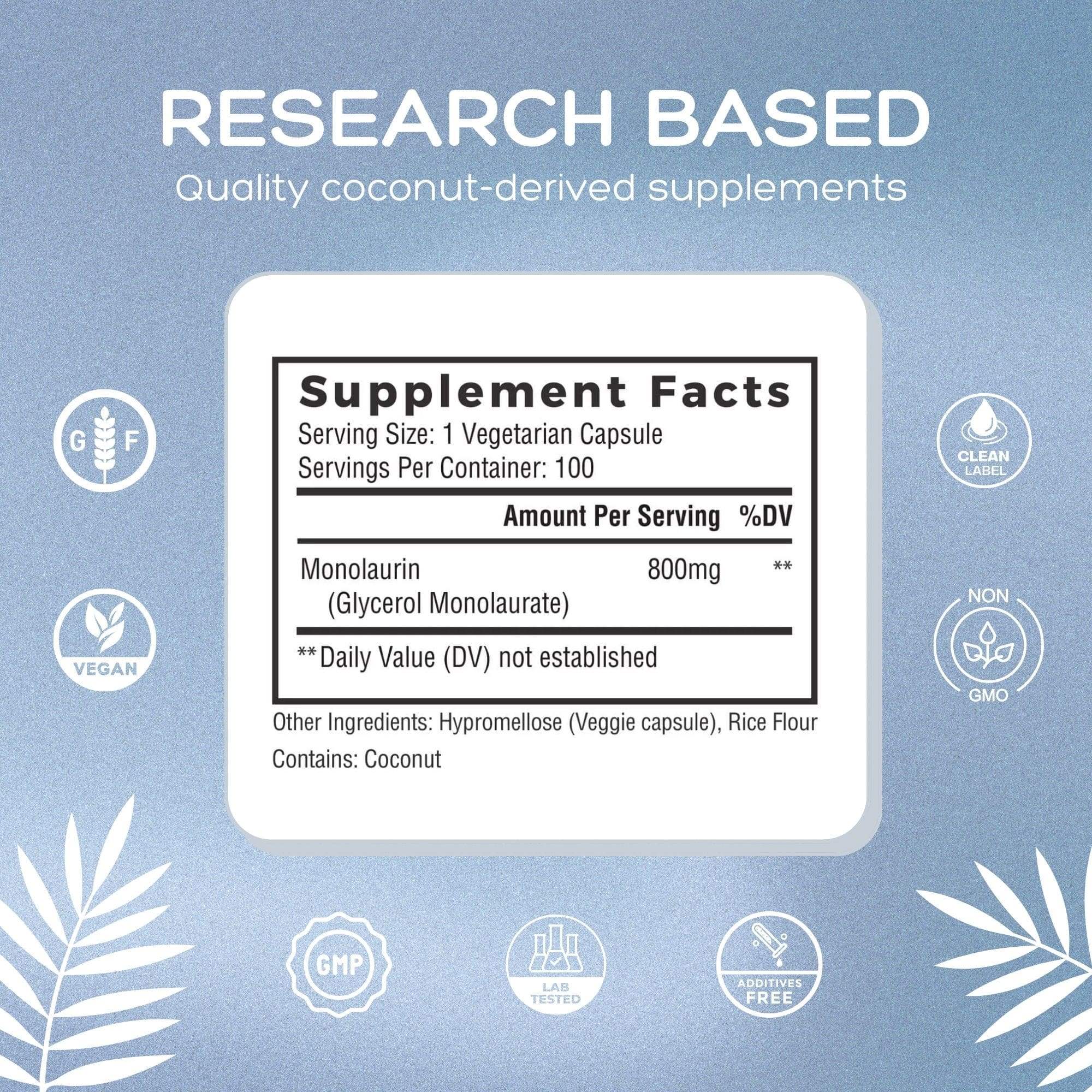Monolaurin Extra Strength 800mg