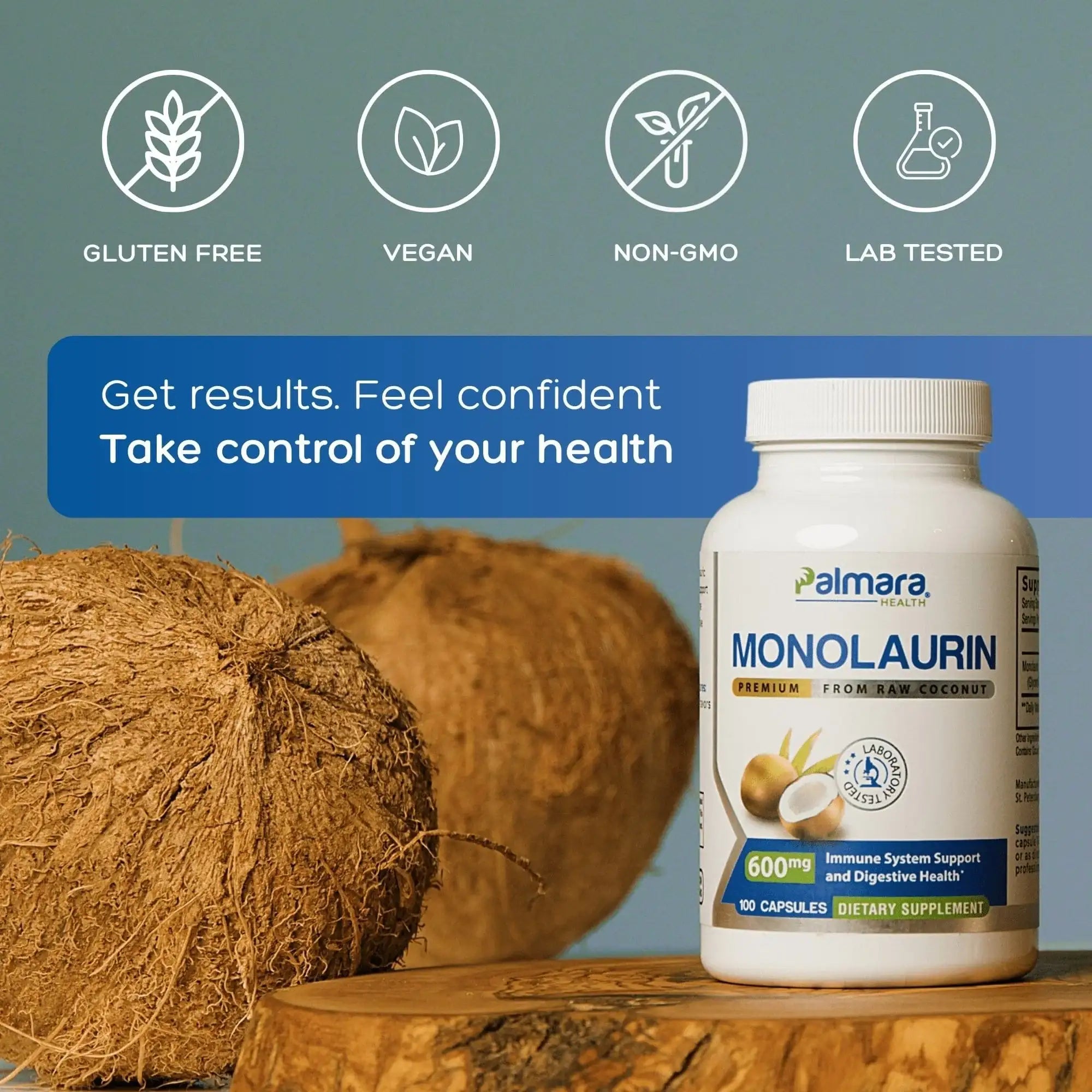 L-Lysine + Monolaurin & Premium Monolaurin 600mg