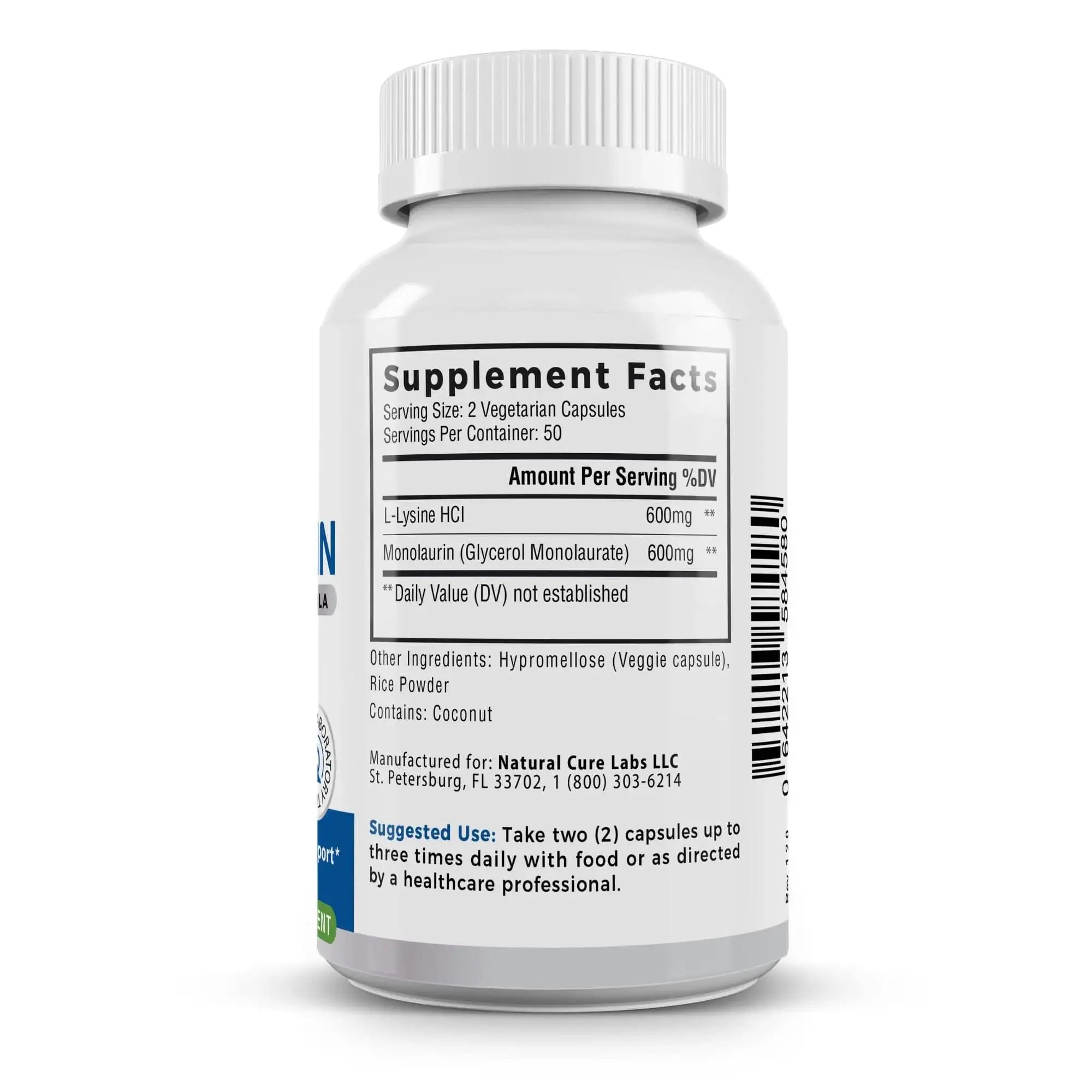 L-Lysine + Monolaurin 1:1 Ratio | Palmara Health