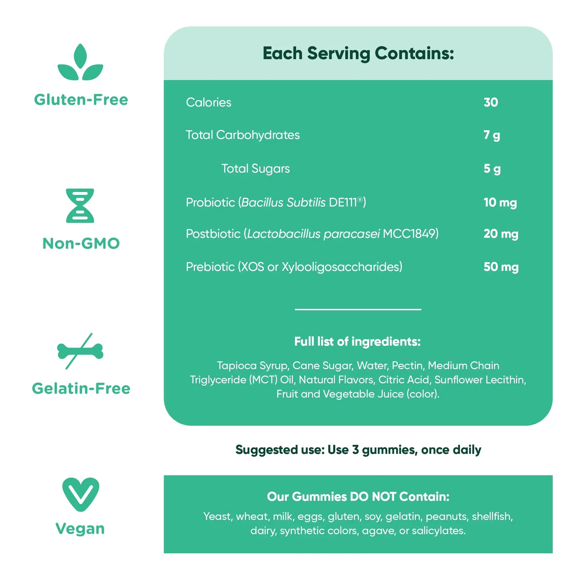 MP 1 Bottle of Goli Nutritional Supplement, Pre+Post+Probiotics Gummy - 60 Count - World's First 3-in-1 Gluten-Free, Vegan, Non-GMO, and Gelatin-Free.