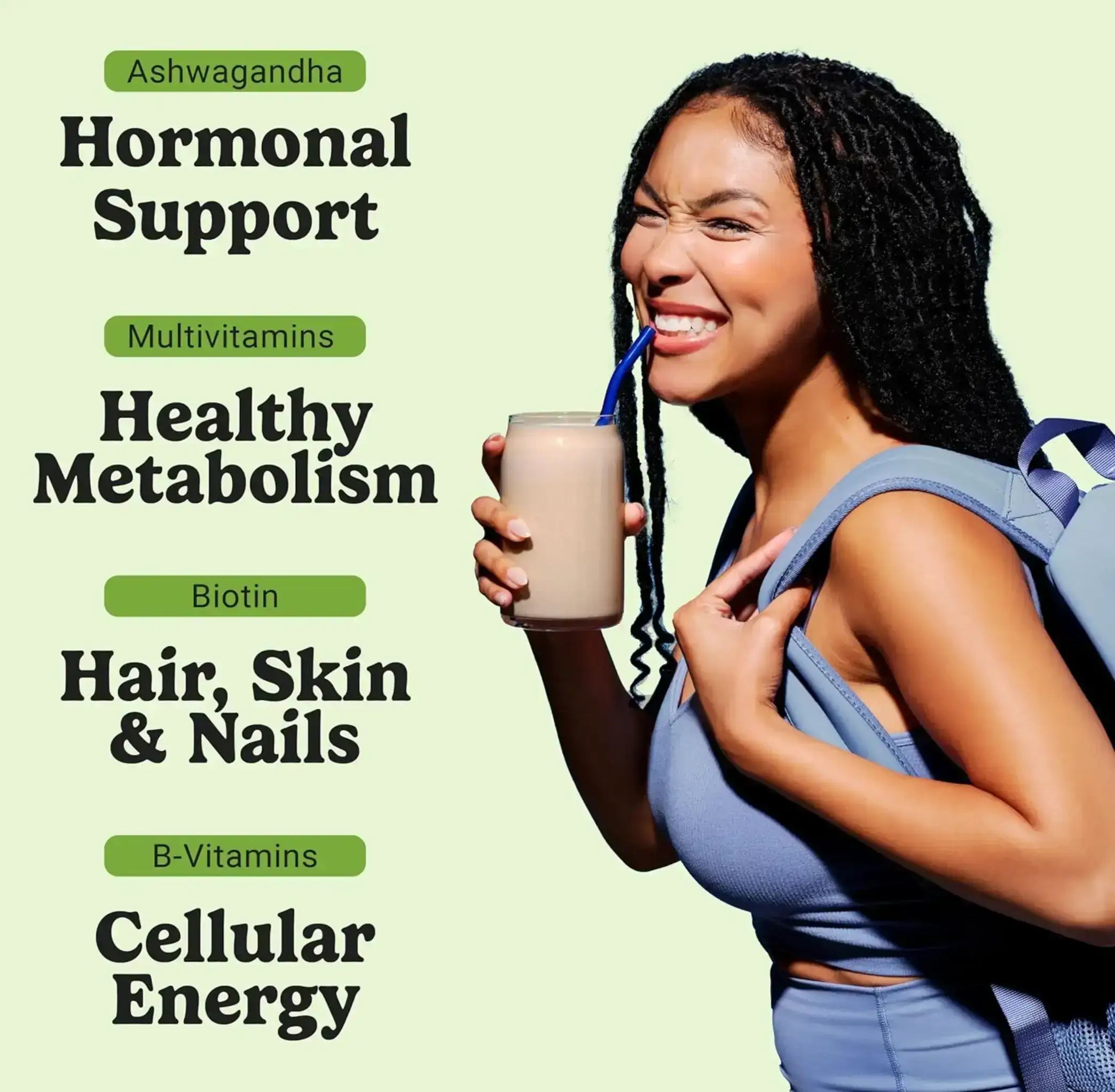 VitaHustle Protein Superfood - Cookies & Cream | Plant-Based Shake with  Probiotics, Greens, Antioxidants, Adaptogens, HSA/FSA Eligible