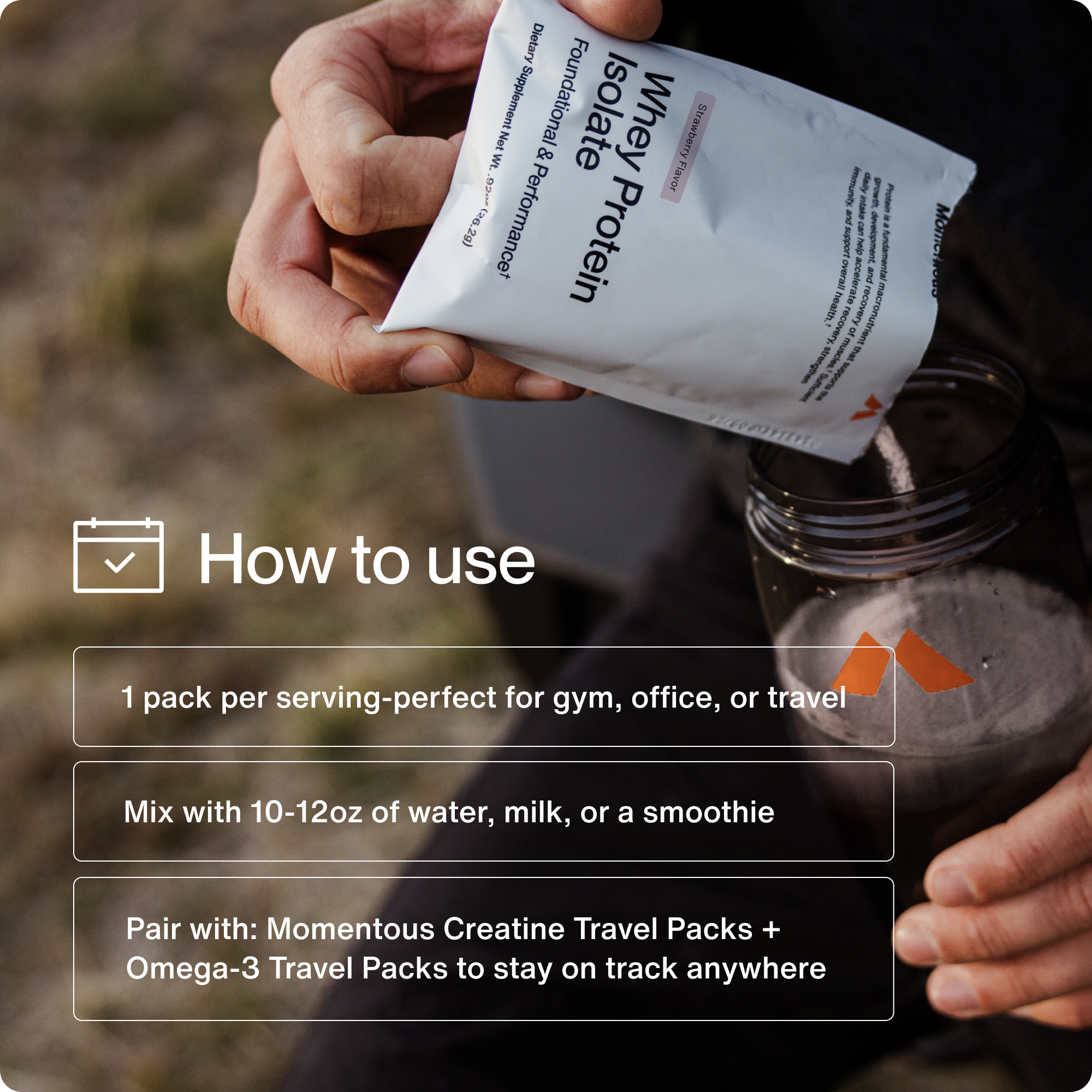Grass-Fed Whey Protein 10-Travel Packs