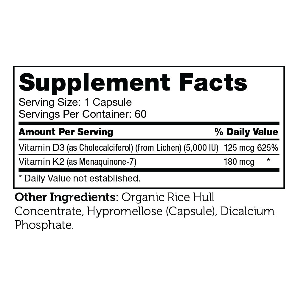 Vitamin D3 & K2 Capsules