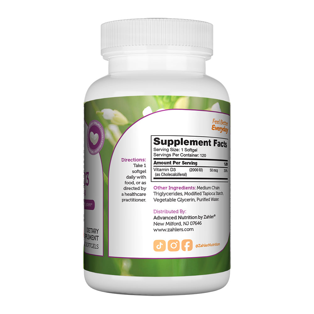 Vitamin D3 Softgels 2000 IU