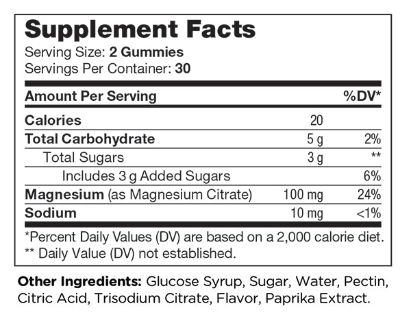 Magnesium Gummies Peach