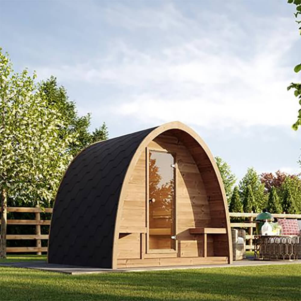 SaunaLife Model G3 Garden-Series Luxury Wooden Outdoor Home Sauna Kit [SL-MODELG3] (SAK94768)