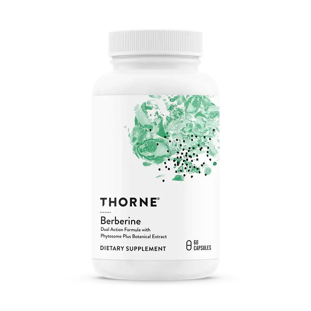 Thorne Berberine 1000mg - Heart & Metabolism Support - Dual  Action Botanical Formula - 60 Capsules - NSF Certified