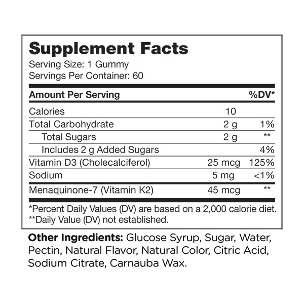 Vitamin D3 K2 Gummies