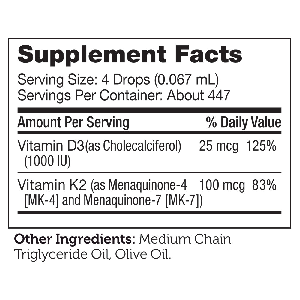 Vitamin D3 & K2 Liquid